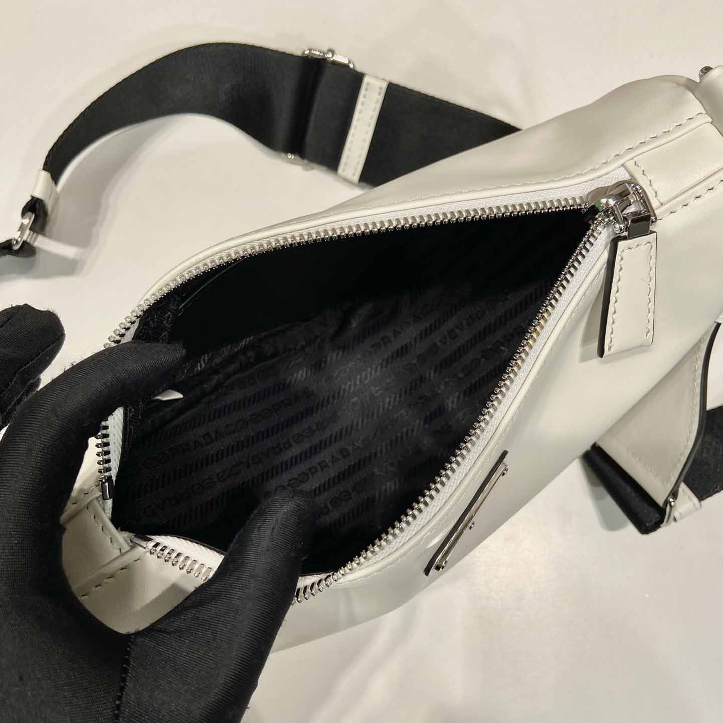 Prada Triangle Leather Bag - DopestKickz