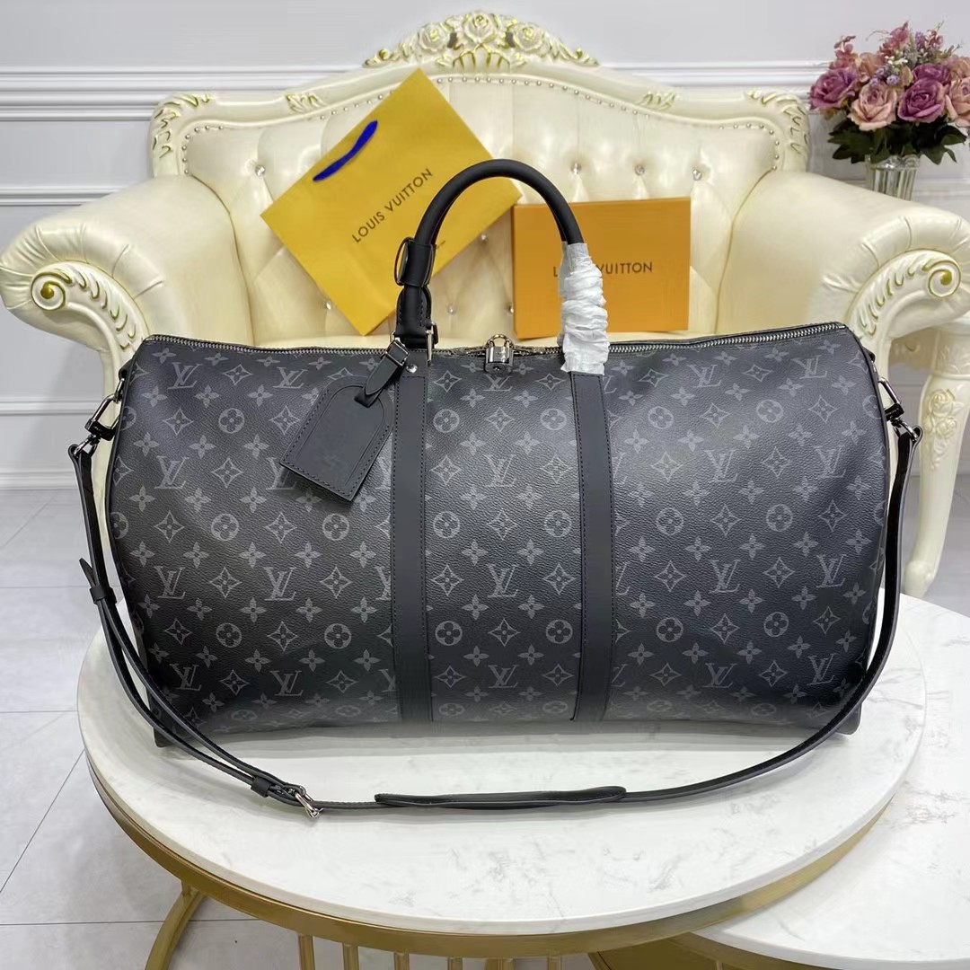 Louis Vuitton keepall 55 Monogram Eclipse(55-24-30CM) - DopestKickz