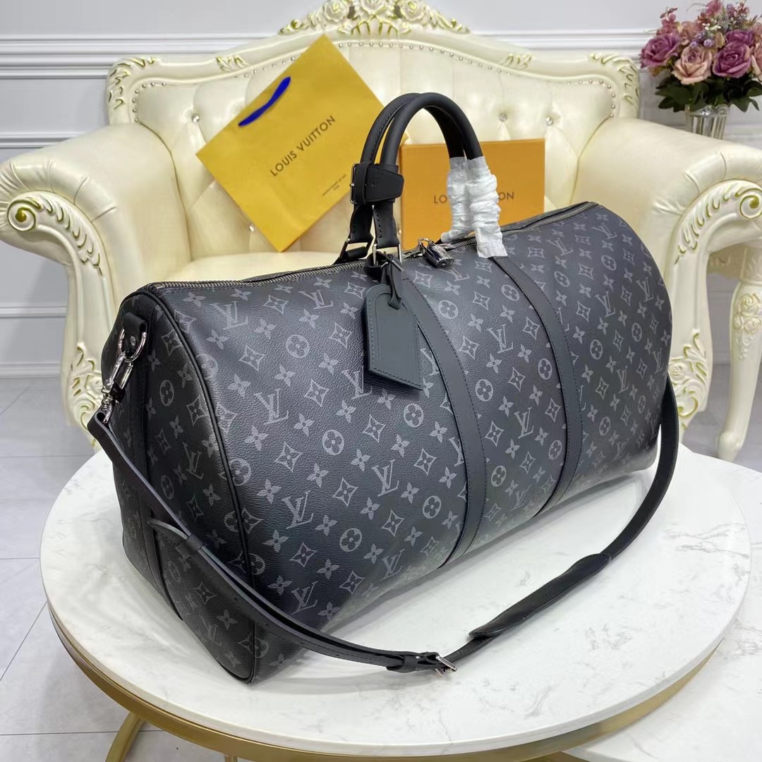 Louis Vuitton keepall 55 Monogram Eclipse(55-24-30CM) - DopestKickz