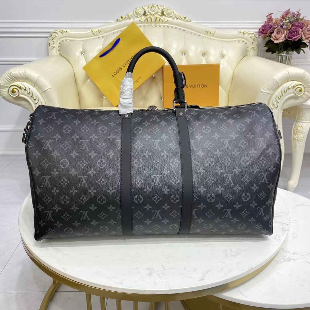 Louis Vuitton keepall 55 Monogram Eclipse(55-24-30CM) - DopestKickz