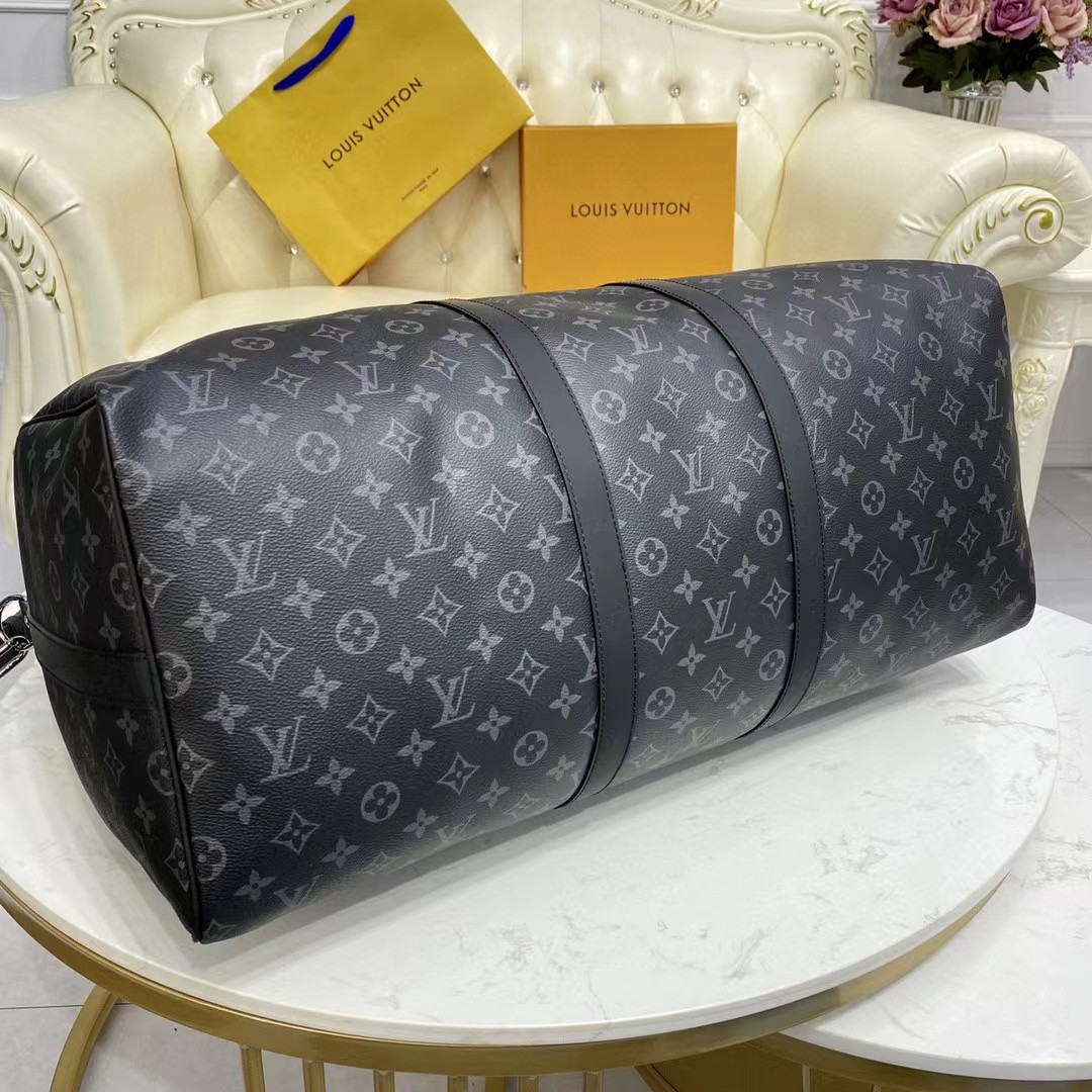 Louis Vuitton keepall 55 Monogram Eclipse(55-24-30CM) - DopestKickz