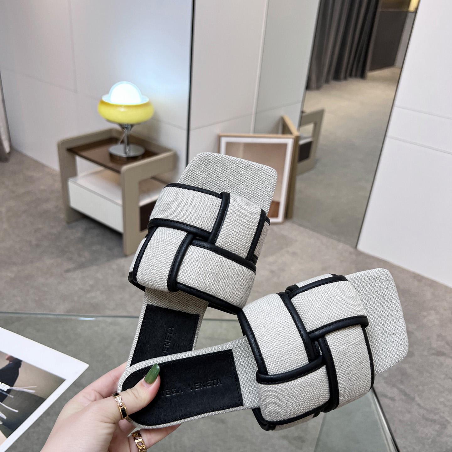 Bottega Veneta Patch Flat Mule - DopestKickz