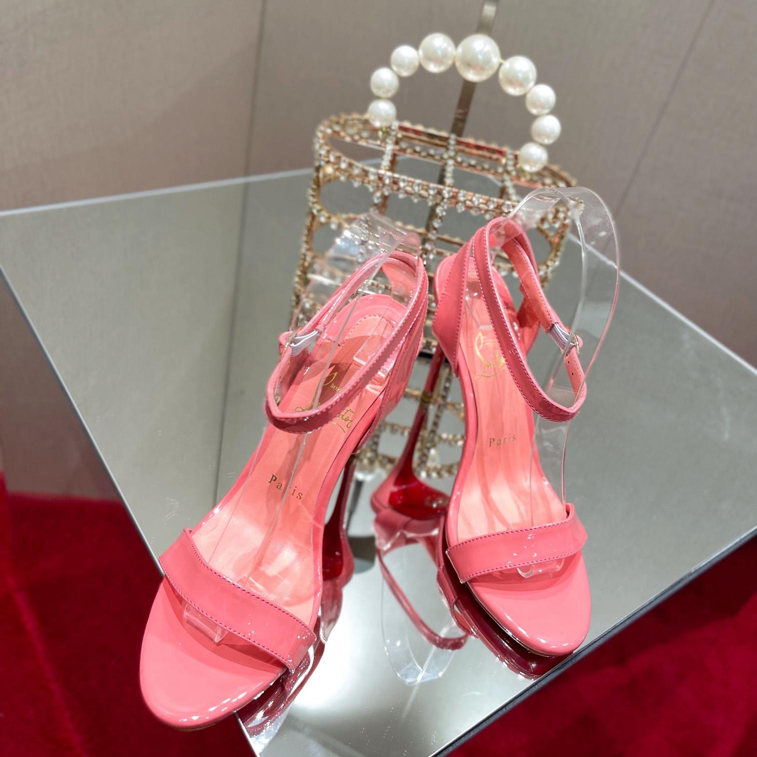 Christian Louboutin Loubigirl 100mm Patent Leather Heels - DopestKickz