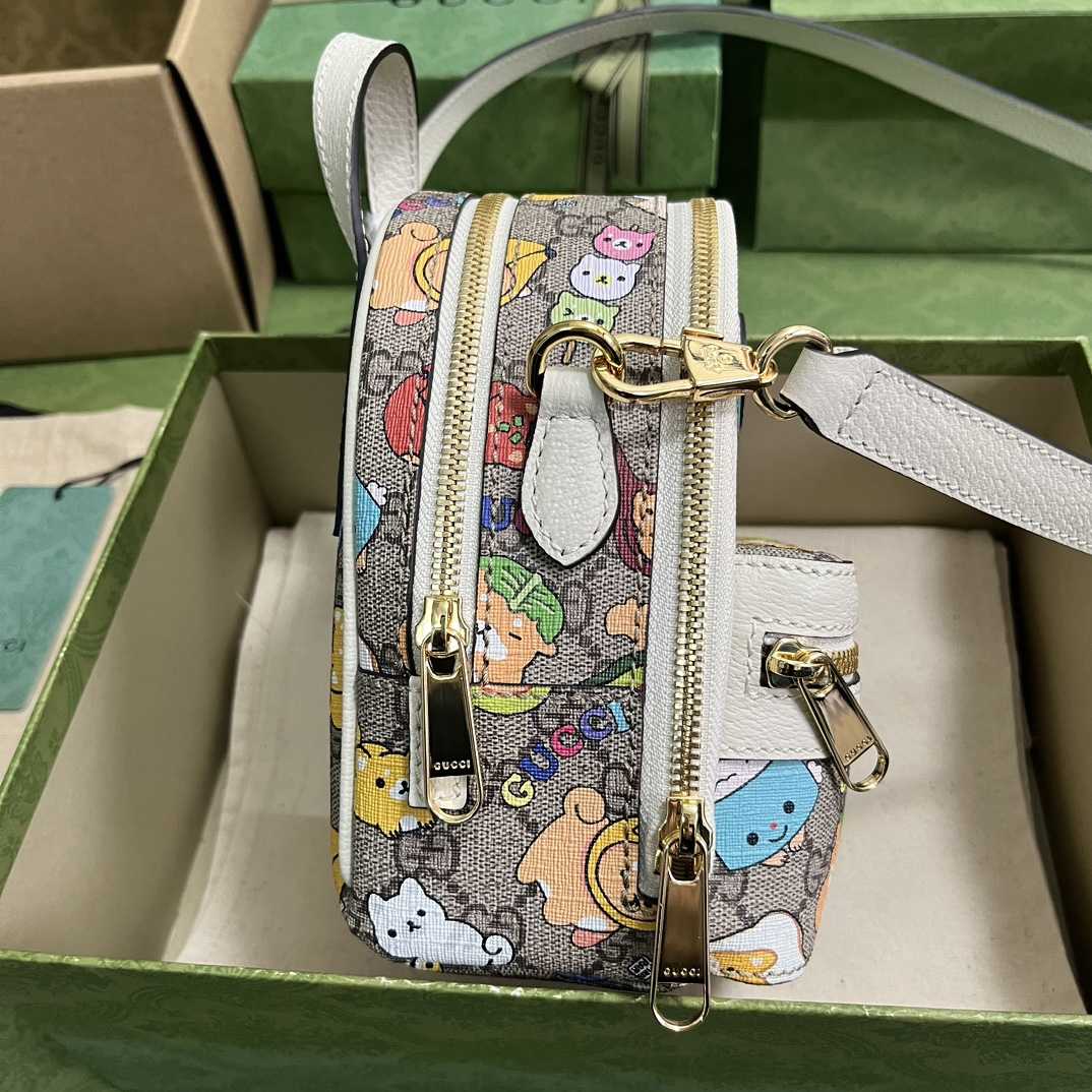  Gucci Animal Print Multi-Function Bag(15-19-8cm) - DopestKickz