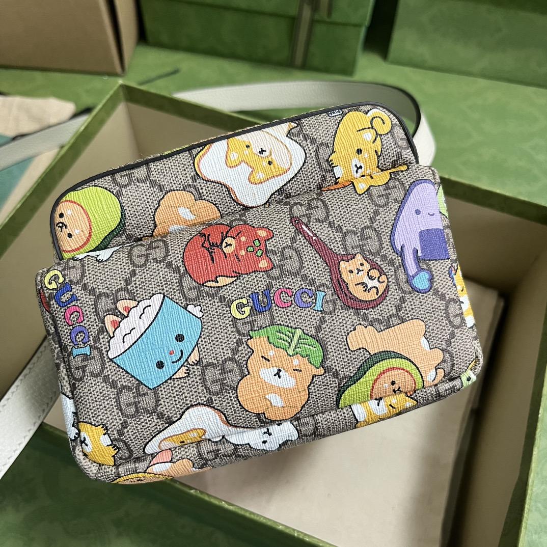  Gucci Animal Print Multi-Function Bag(15-19-8cm) - DopestKickz