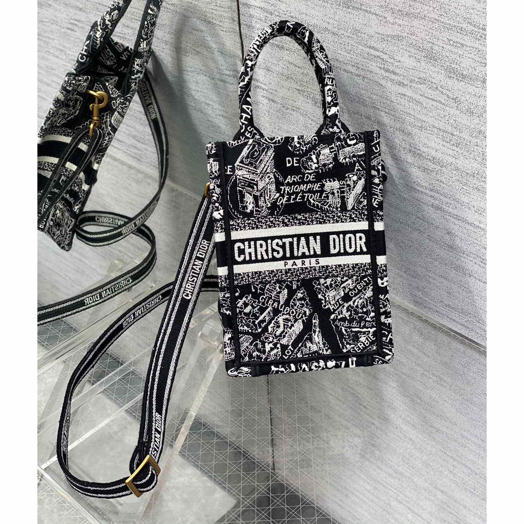 Dior Mini Dior Book Tote Phone Bag - DopestKickz