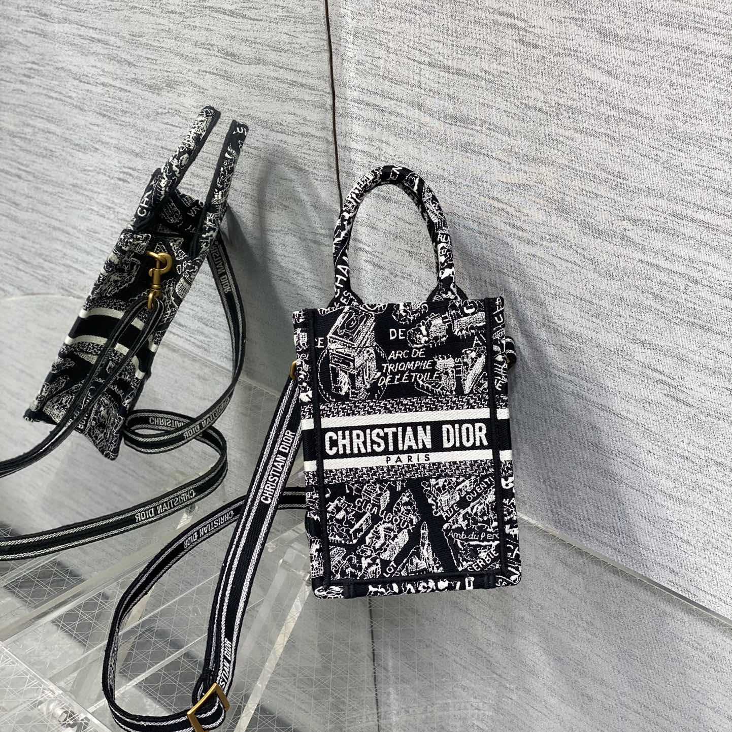 Dior Mini Dior Book Tote Phone Bag - DopestKickz
