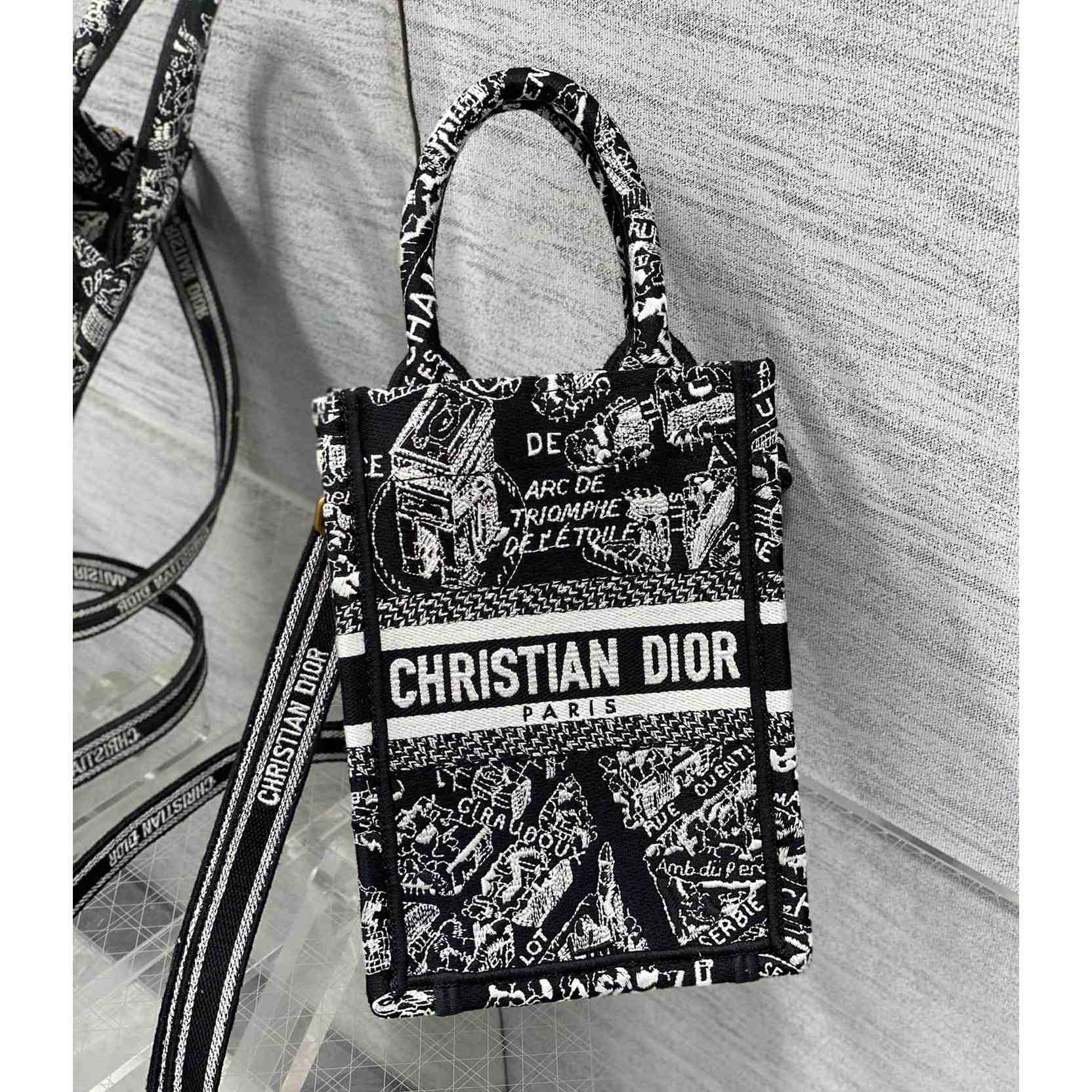 Dior Mini Dior Book Tote Phone Bag - DopestKickz