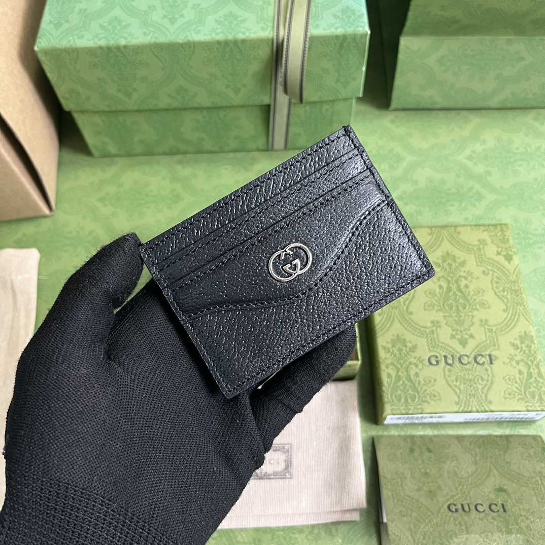 Gucci Card Case With Interlocking G(10-7cm)    - DopestKickz