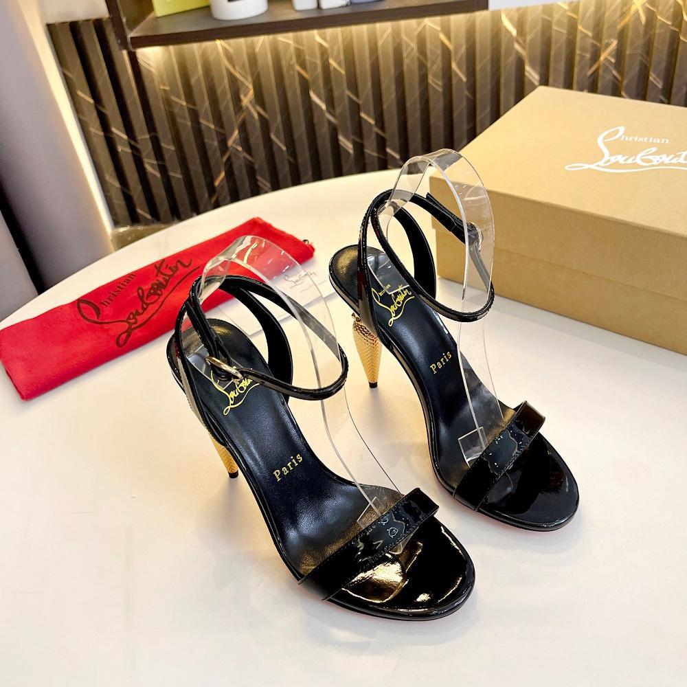 Christian Louboutin Lipqueen 105 Patent Leather Sandals - DopestKickz