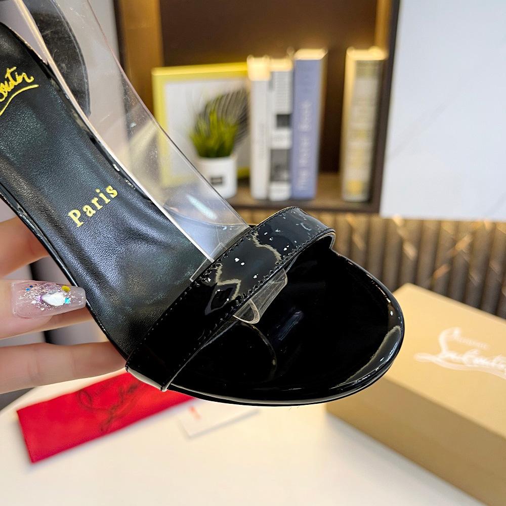 Christian Louboutin Lipqueen 105 Patent Leather Sandals - DopestKickz