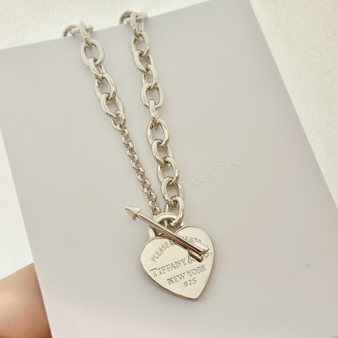 Tiffany&CO Lovestruck Heart Tag Necklace - DopestKickz