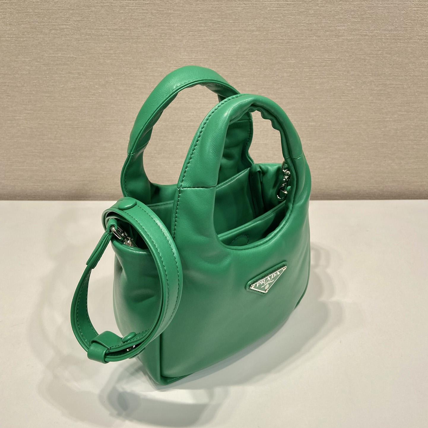 Prada Small Padded Prada Soft Nappa-Leather Bag - DopestKickz