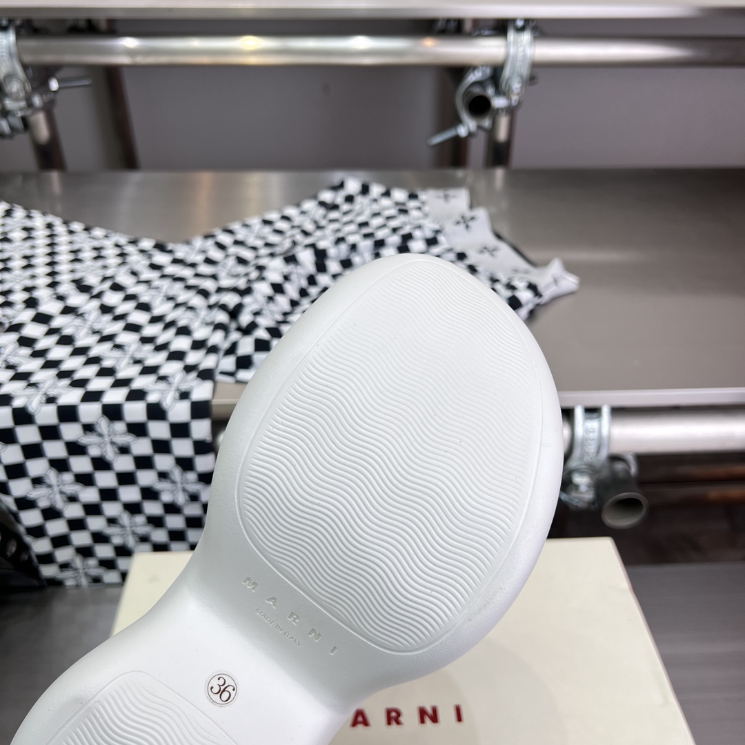 Marni Silver Mirrored Leather Criss-cross Aras 23 Sandal - DopestKickz