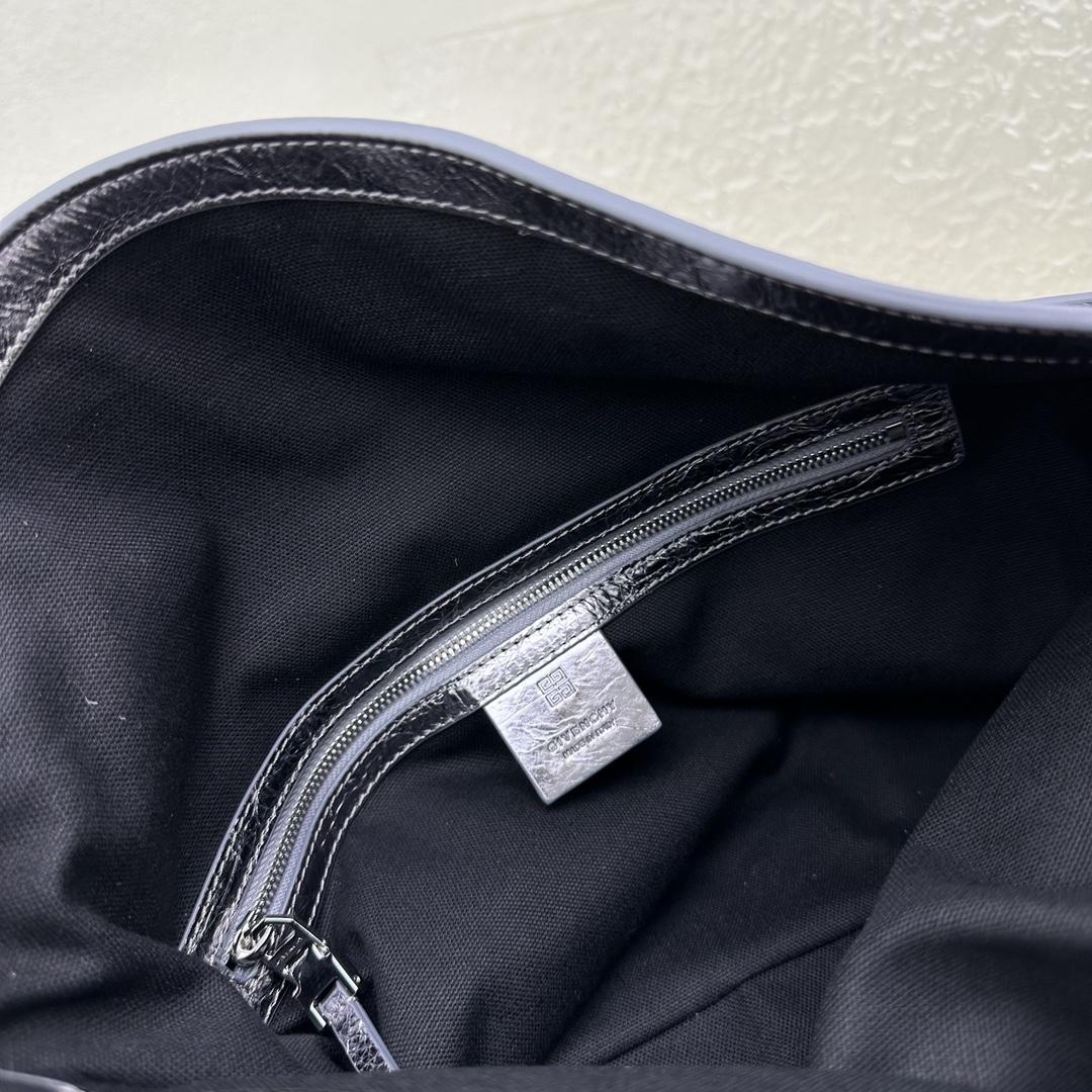 Givenchy Medium Voyou Bag In Laminated Leather(32-37-6.5cm) - DopestKickz