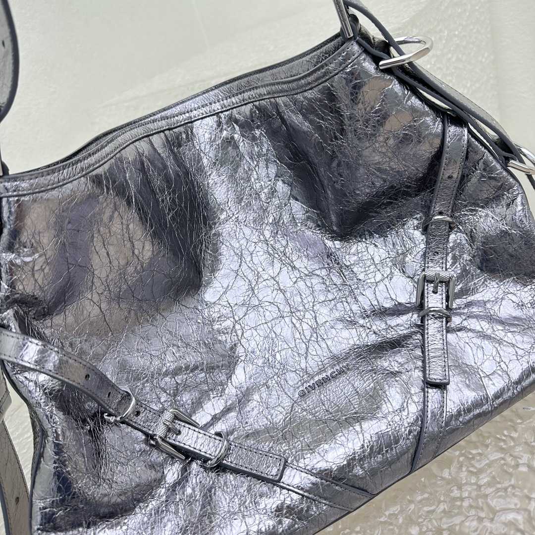 Givenchy Medium Voyou Bag In Laminated Leather(32-37-6.5cm) - DopestKickz