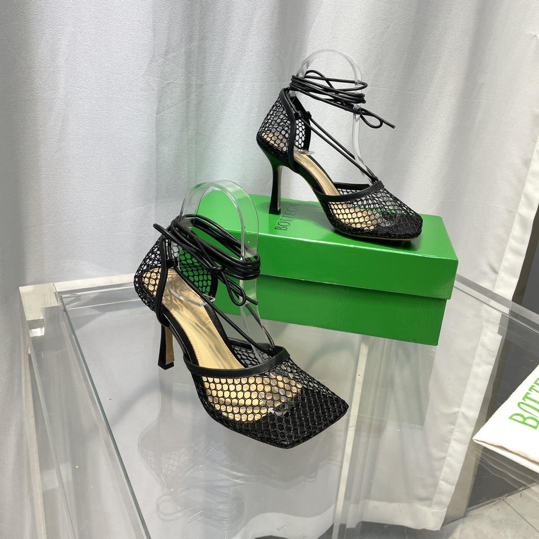 Bottega Veneta Stretch Lace-Up Sandal - DopestKickz