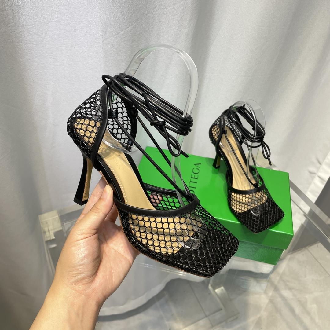 Bottega Veneta Stretch Lace-Up Sandal - DopestKickz