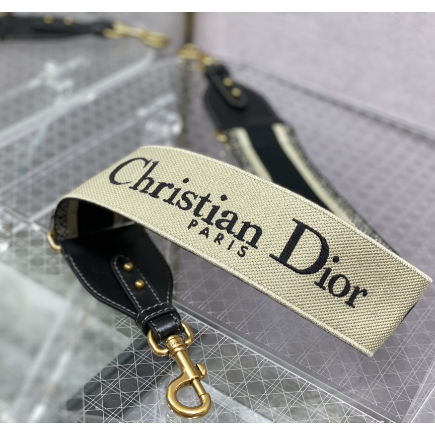 Dior Leather Long Shoulder Straps Belt - DopestKickz