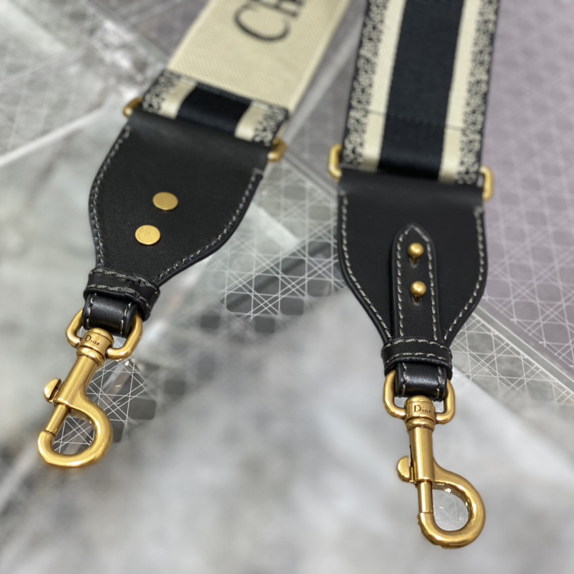 Dior Leather Long Shoulder Straps Belt - DopestKickz