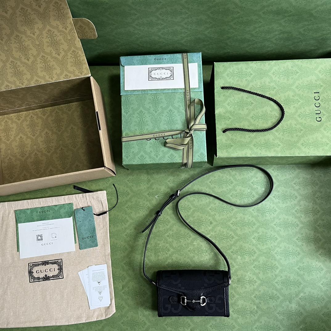 Gucci Horsebit 1955 Jumbo GG Mini Bag(18-12-5cm) - DopestKickz