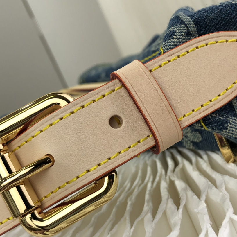 Louis VuittonVanity Monogram Denim Baggy PM Shoulder Bag (30×10×19cm)   M44464 - DopestKickz