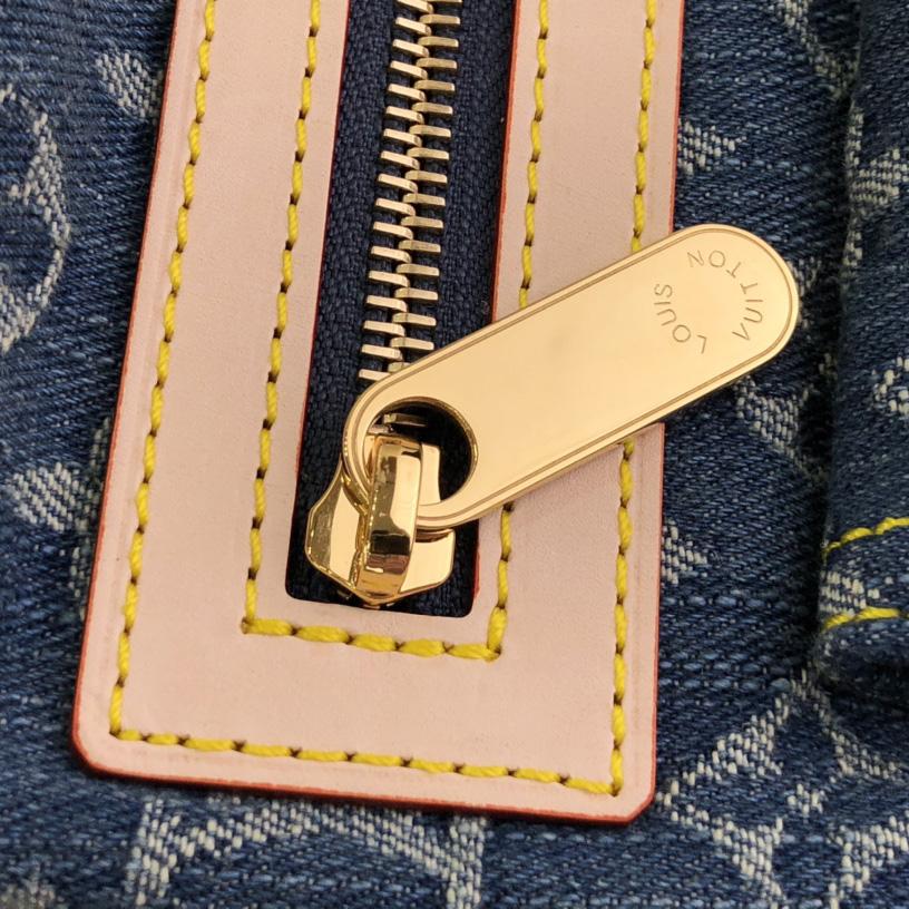 Louis VuittonVanity Monogram Denim Baggy PM Shoulder Bag (30×10×19cm)   M44464 - DopestKickz