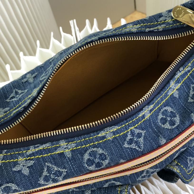 Louis VuittonVanity Monogram Denim Baggy PM Shoulder Bag (30×10×19cm)   M44464 - DopestKickz