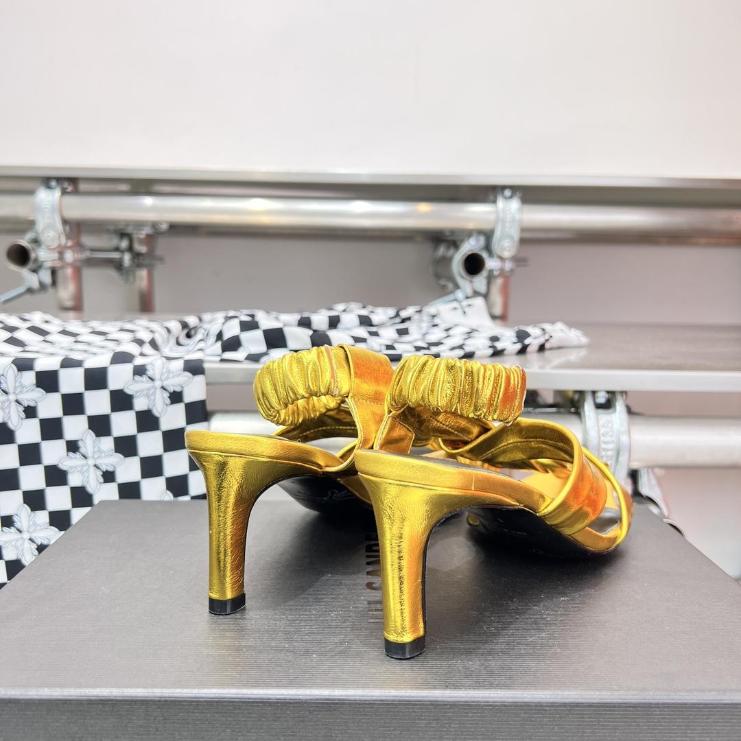 JIl Sander High-Heeled Leather Sandals  - DopestKickz