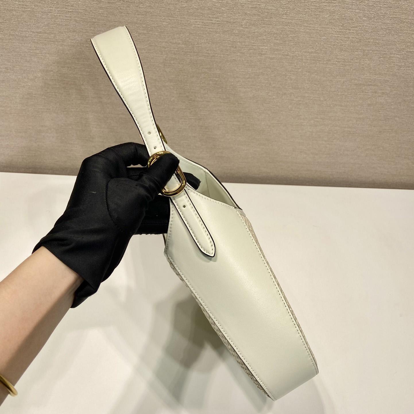 Prada Fabric And Leather Shoulder Bag - DopestKickz