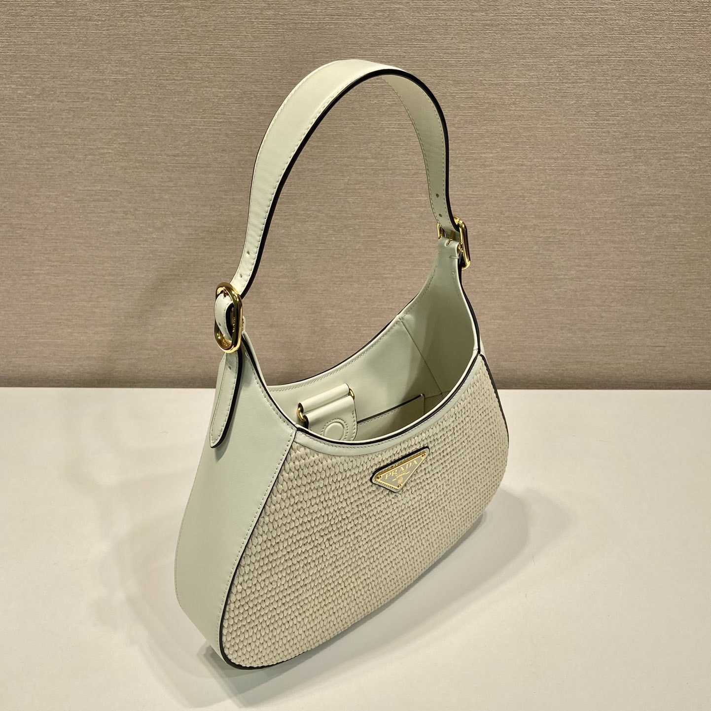 Prada Fabric And Leather Shoulder Bag - DopestKickz