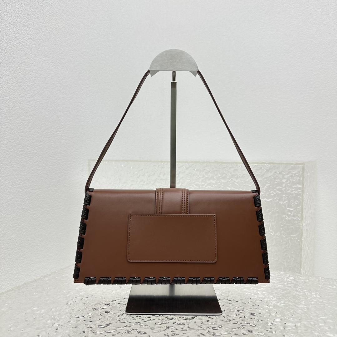 Jacquemus Le Bambino Long Lacet Long laced Flap Bag(28x13.5x6cm) - DopestKickz