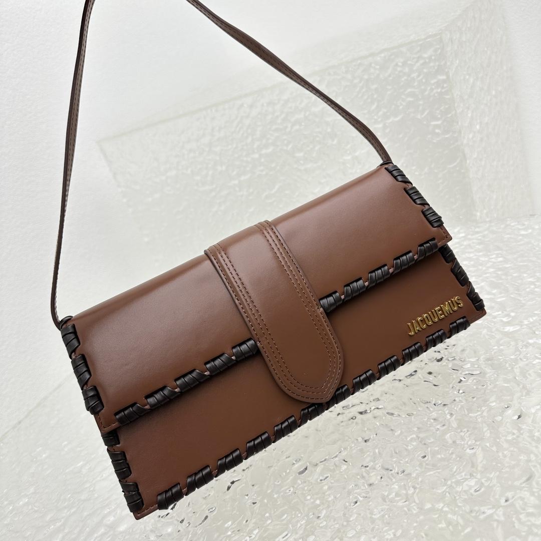 Jacquemus Le Bambino Long Lacet Long laced Flap Bag(28x13.5x6cm) - DopestKickz