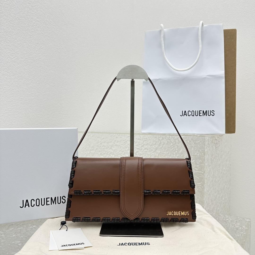 Jacquemus Le Bambino Long Lacet Long laced Flap Bag(28x13.5x6cm) - DopestKickz