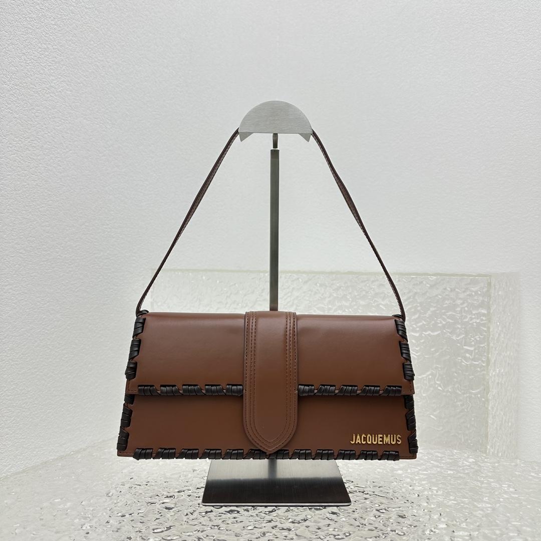 Jacquemus Le Bambino Long Lacet Long laced Flap Bag(28x13.5x6cm) - DopestKickz