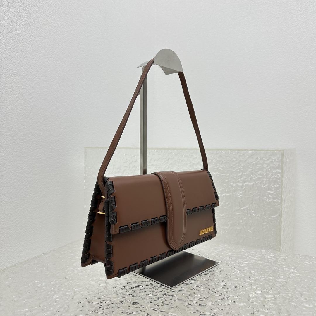 Jacquemus Le Bambino Long Lacet Long laced Flap Bag(28x13.5x6cm) - DopestKickz