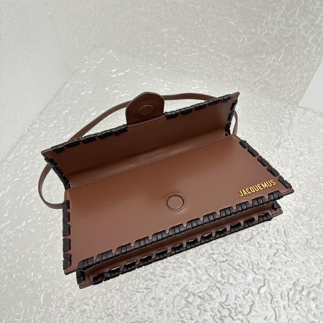 Jacquemus Le Bambino Long Lacet Long laced Flap Bag(28x13.5x6cm) - DopestKickz