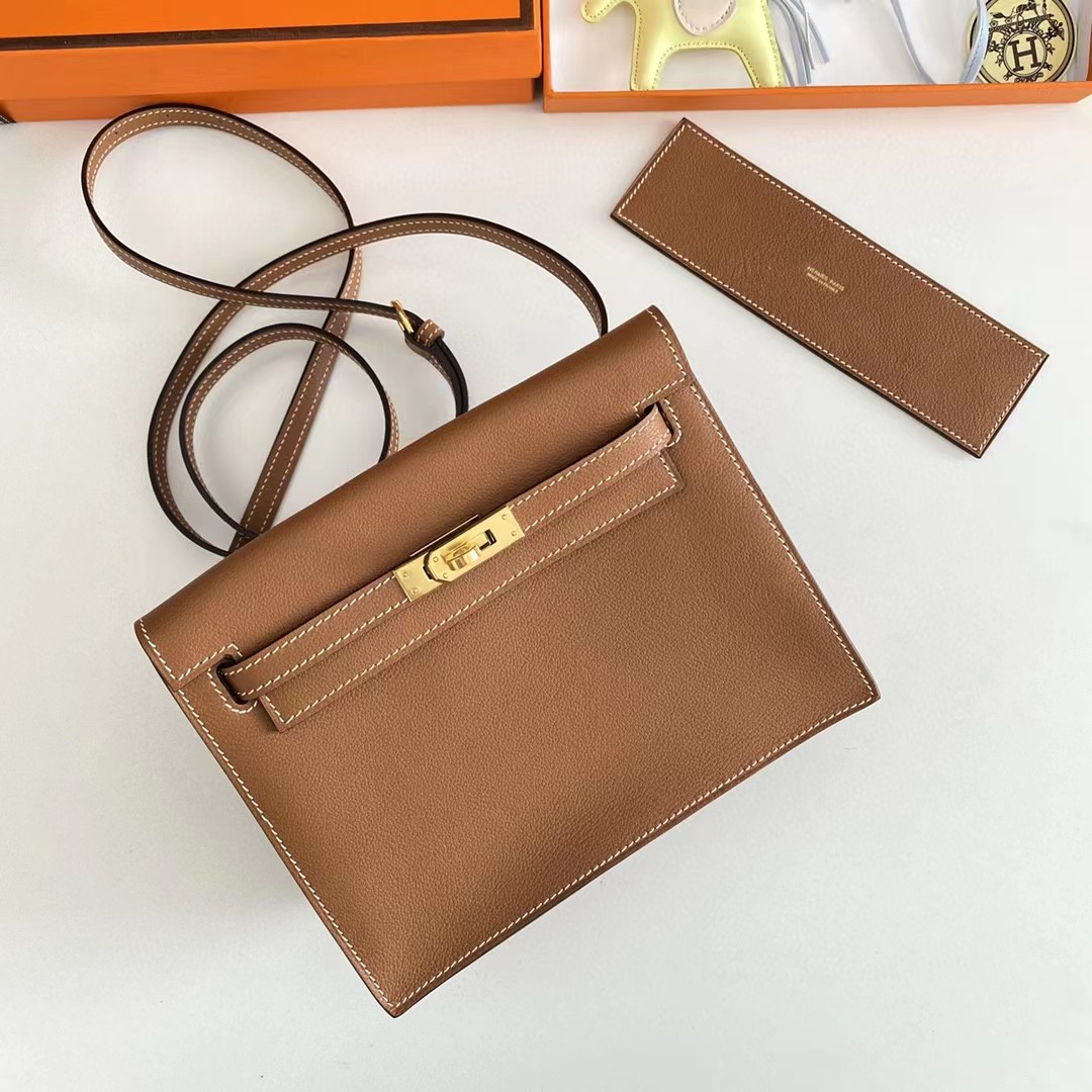 Hermes Kelly Mini Women Handbag(22-17-4cm ) - DopestKickz
