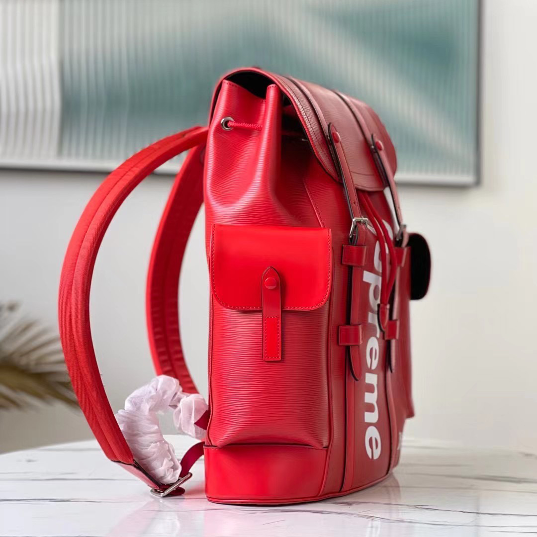 Louis Vuitton x Supreme Christopher Backpack (26*47*13cm) - DopestKickz
