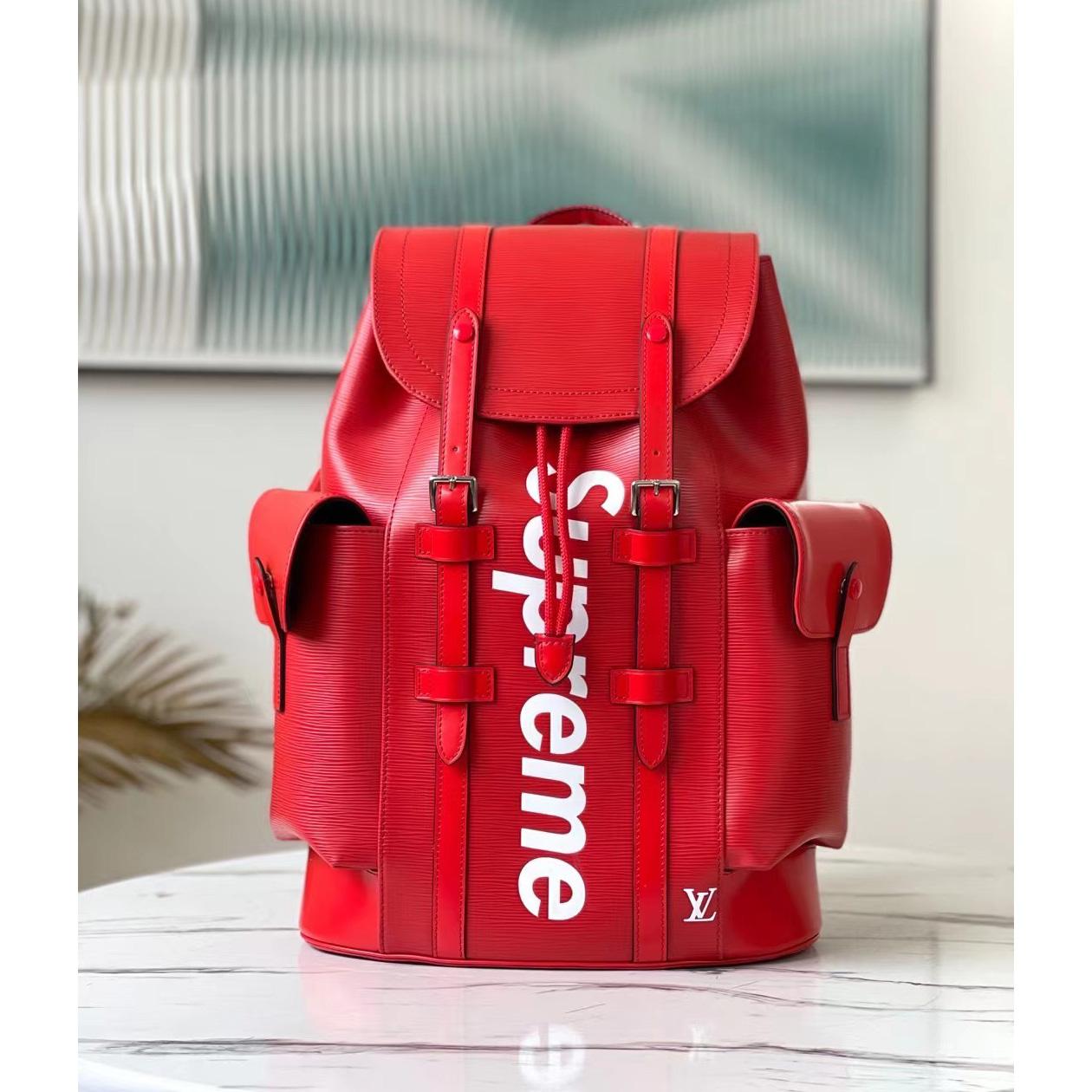 Louis Vuitton x Supreme Christopher Backpack (26*47*13cm) - DopestKickz