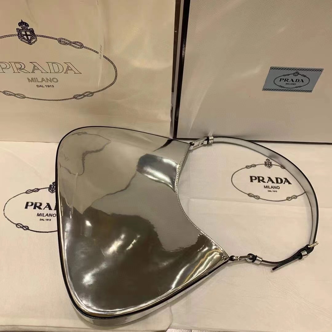 Prada Cleo Brushed Leather Shoulder Bag - DopestKickz