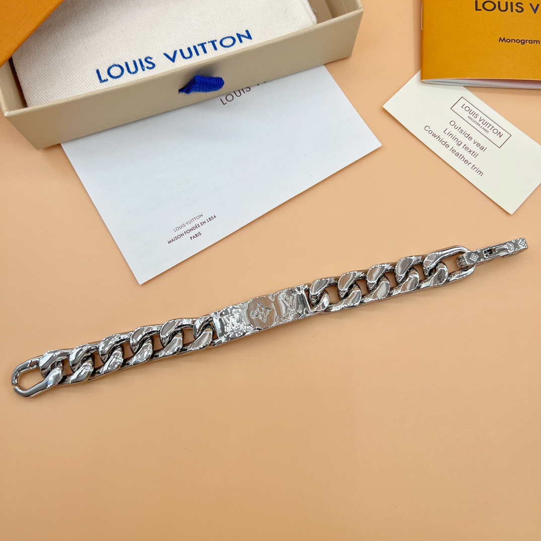 Louis Vuitton Monogram Chain Bracelet   M00855 - DopestKickz