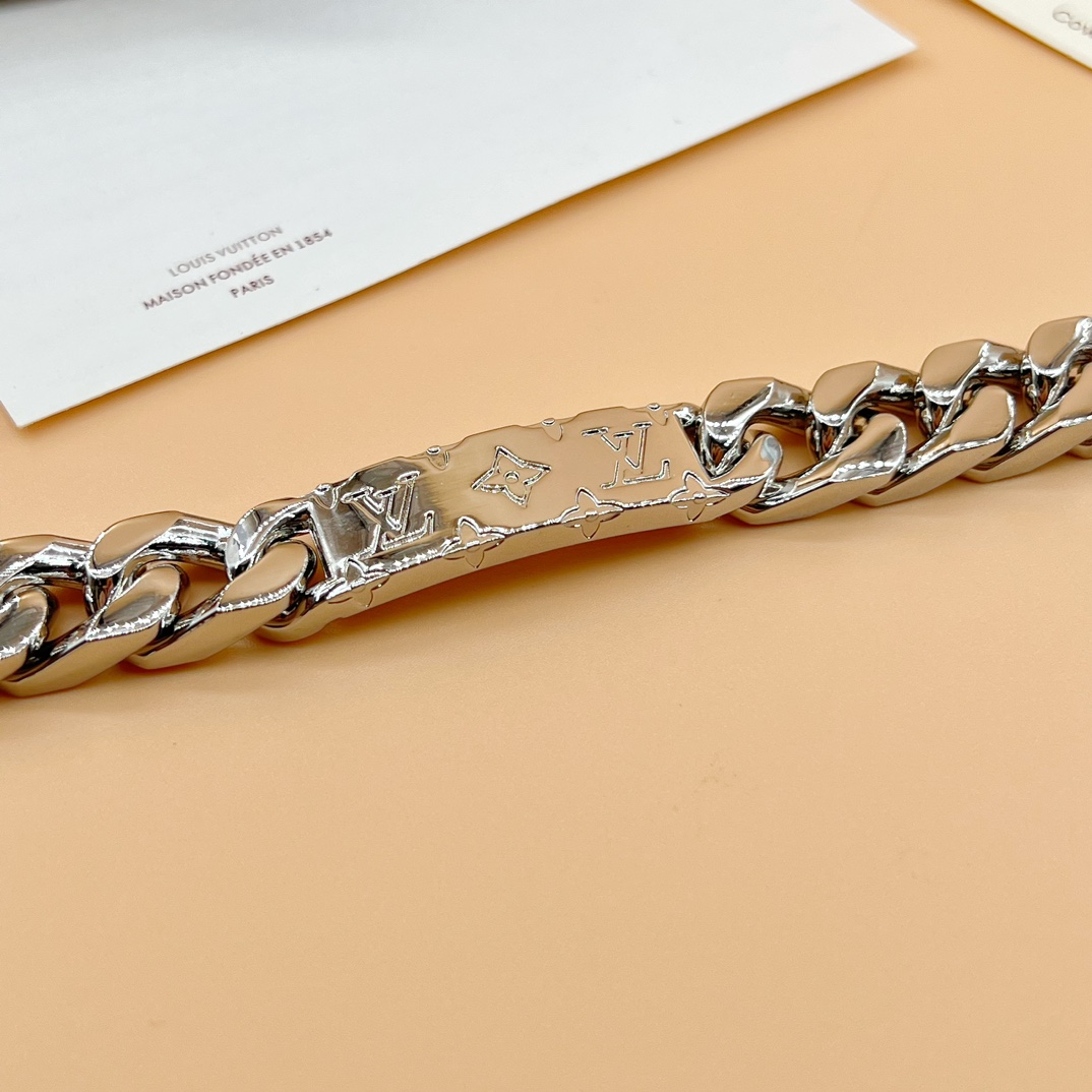 Louis Vuitton Monogram Chain Bracelet   M00855 - DopestKickz