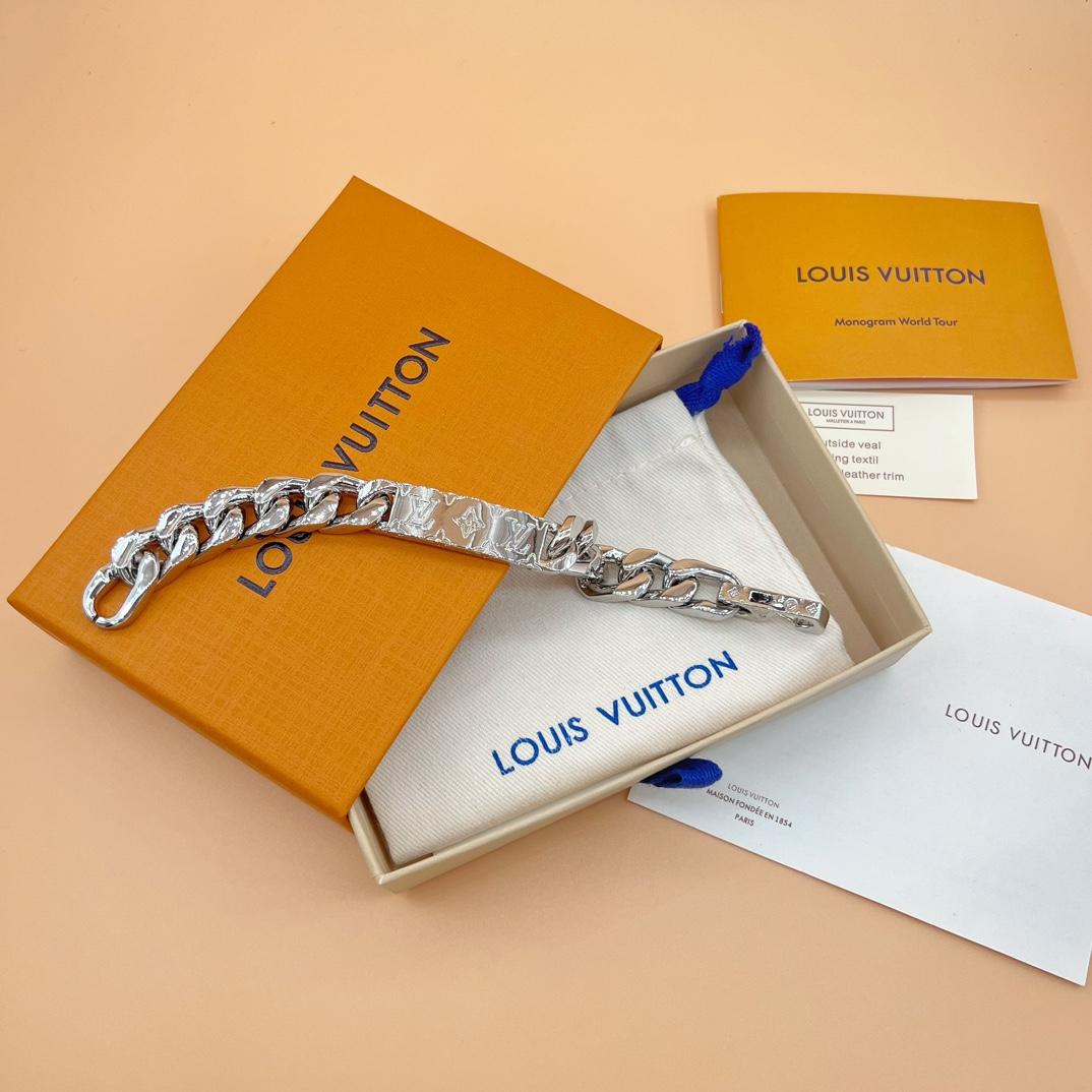 Louis Vuitton Monogram Chain Bracelet   M00855 - DopestKickz