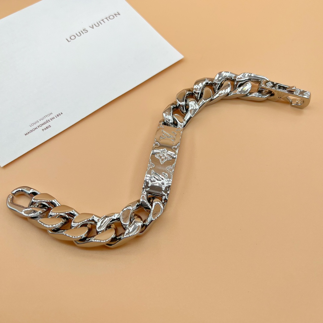 Louis Vuitton Monogram Chain Bracelet   M00855 - DopestKickz