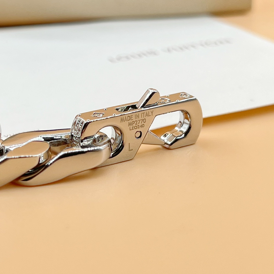 Louis Vuitton Monogram Chain Bracelet   M00855 - DopestKickz