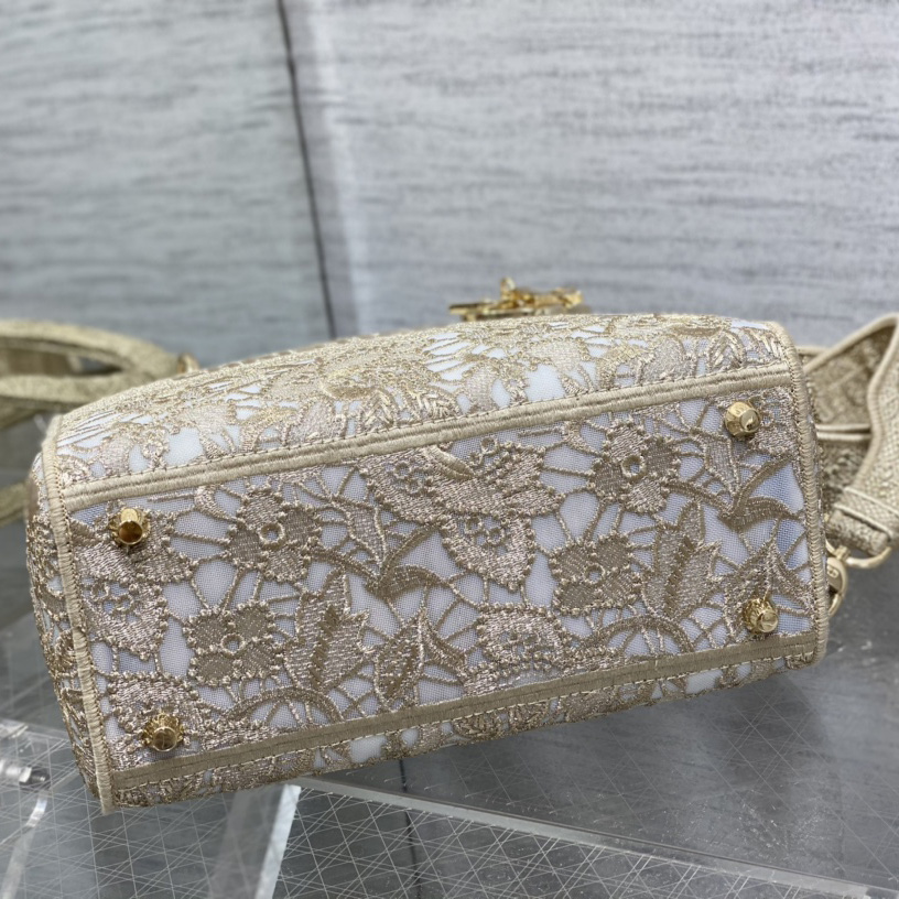 Dior Medium Dior Or Lady D-lite Bag - DopestKickz