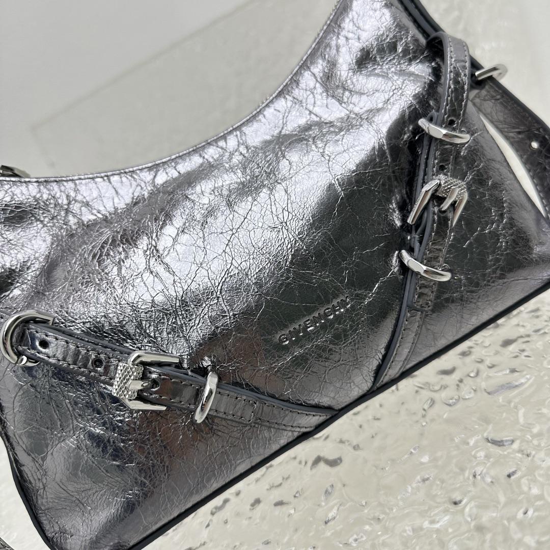 Givenchy Mini Voyou Bag In Laminated Leather (18X24x3.5cm) - DopestKickz