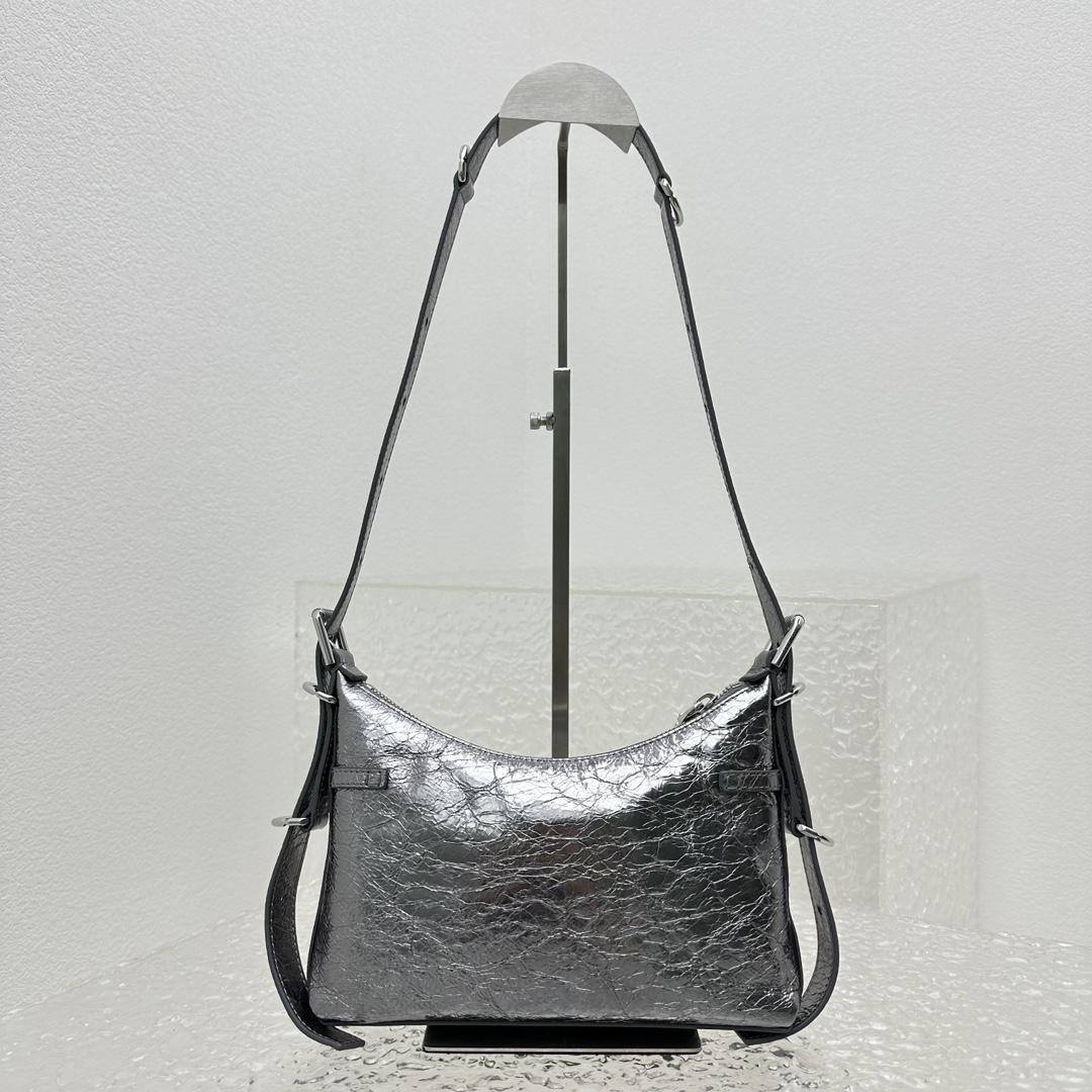 Givenchy Mini Voyou Bag In Laminated Leather (18X24x3.5cm) - DopestKickz