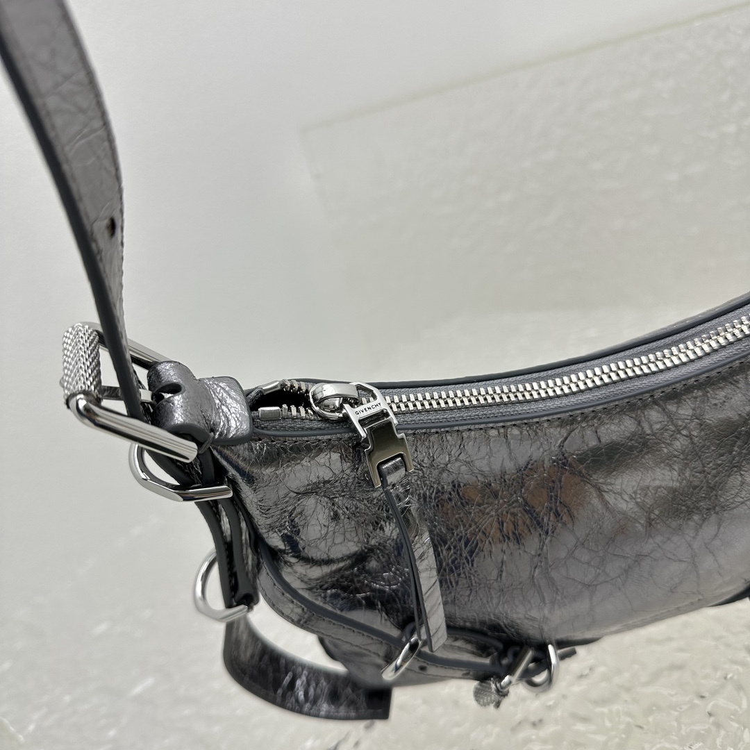 Givenchy Mini Voyou Bag In Laminated Leather (18X24x3.5cm) - DopestKickz